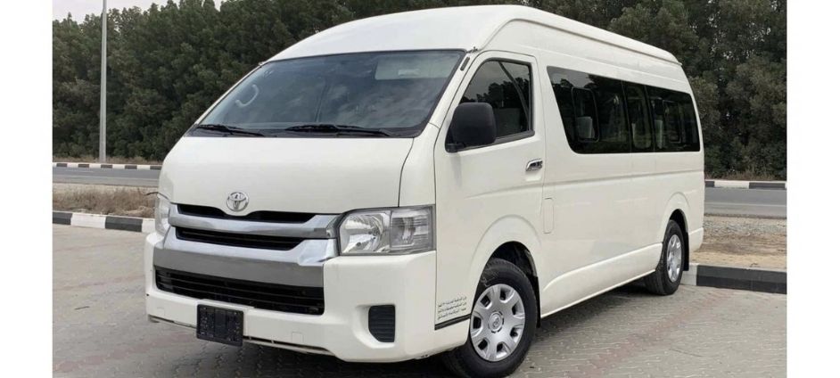 2016 Toyota Hiace 14-seater bus rental in Dubai