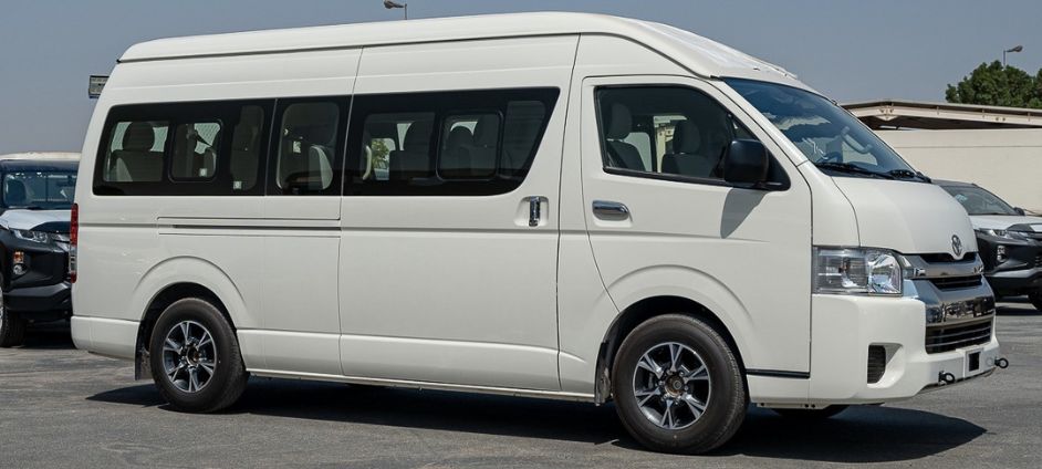 2021 Toyota Hiace 12-seater bus rental in Dubai